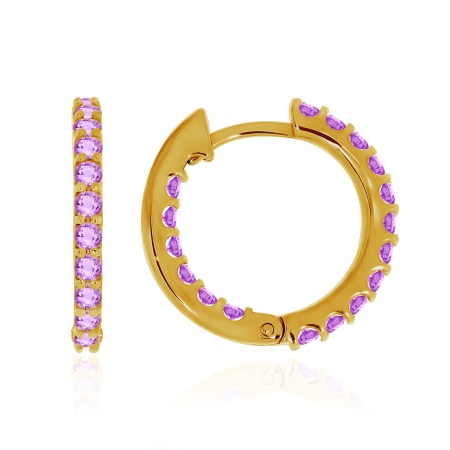 Купить оптом серьги из серебра с аметистами 2318061315 от Krasnoe