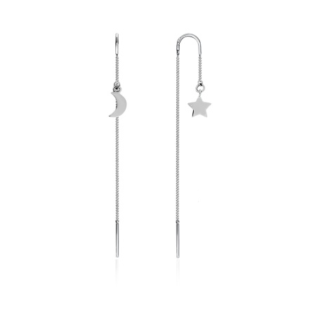 Купить оптом серьги из серебра без вставок 2340404831 от Krasnoe