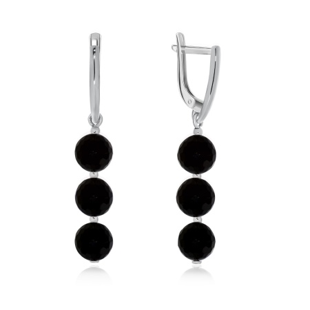 Купить оптом серьги из серебра с агатами 2340390314-20 от Krasnoe