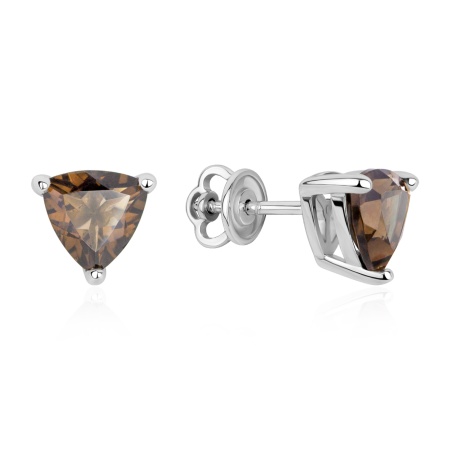 Купить оптом пусеты из серебра с топазами 2340105536 от Krasnoe