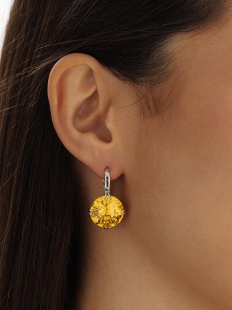 Купить оптом серьги из серебра с фианитами 2340201498-50 от Krasnoe