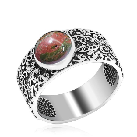 Купить оптом кольцо из серебра с яшмой 1310301366 от Krasnoe