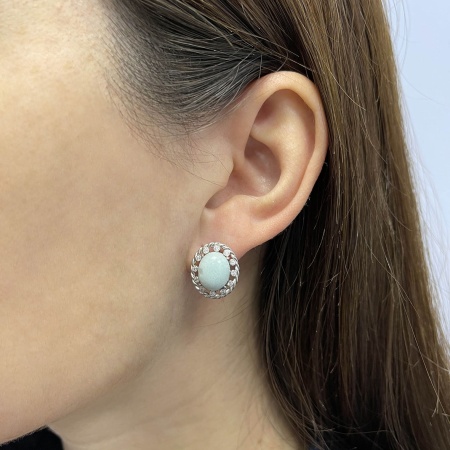 Купить оптом серьги из серебра с цитринами 2340111182 от Krasnoe