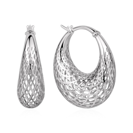 Купить оптом серьги из серебра без вставок 2340405065 от Krasnoe