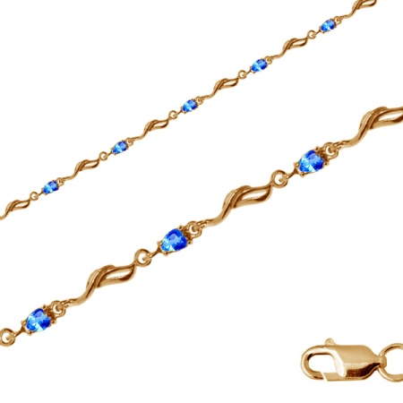 Купить оптом браслет из серебра с фианитом 3202044437-17-8 от Krasnoe