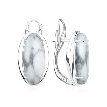 Купить оптом серьги из серебра с кахолонгами 2340К01974 от Krasnoe