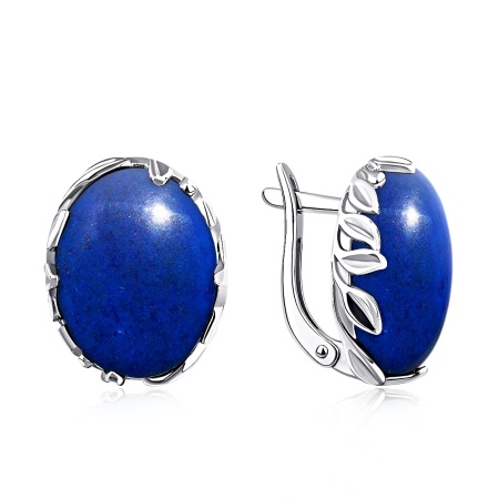 Купить оптом серьги из серебра с лазуритами 2340475039 от Krasnoe