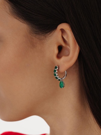 Купить оптом серьги из серебра с агатами 2340391314-60 от Krasnoe