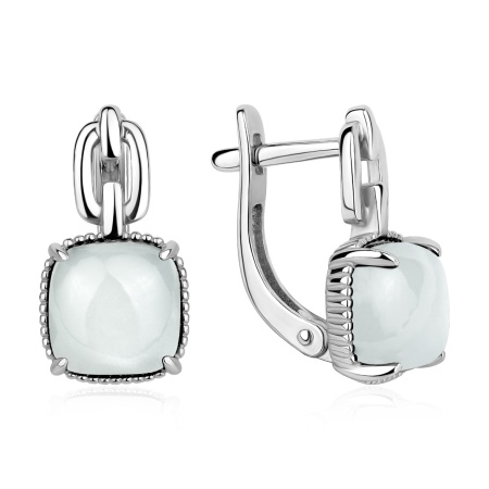 Купить оптом серьги из серебра с лунным камнем 2340935738 от Krasnoe