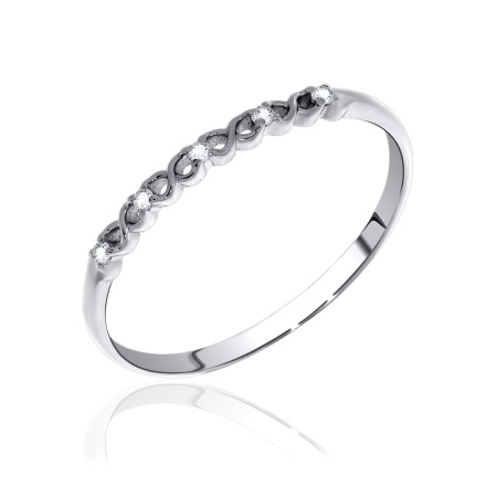 Купить оптом кольцо из серебра с фианитами 1340200406 от Krasnoe