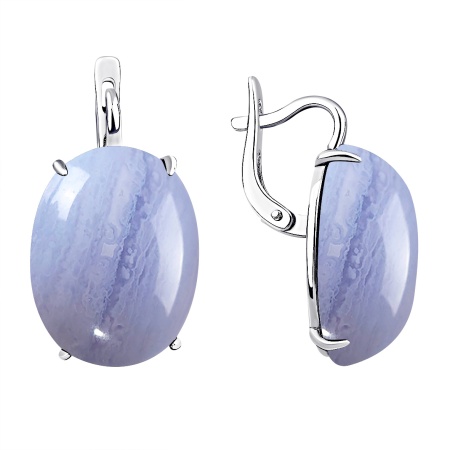 Купить оптом серьги из серебра с агатами 2340395043-84 от Krasnoe