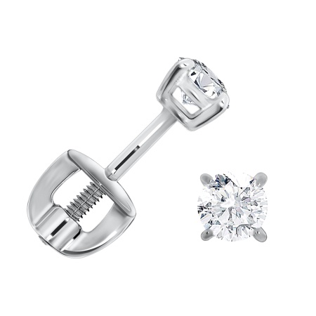 Купить оптом пусеты из серебра с фианитами П340200035 от Krasnoe