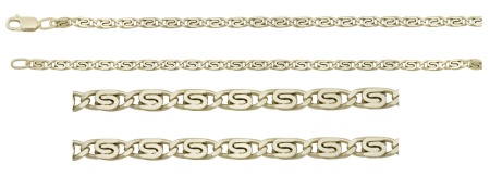 Купить оптом цепь из серебра без вставок 365808048040 от Krasnoe