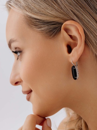 Купить оптом серьги из серебра с агатами 2340395775-20 от Krasnoe