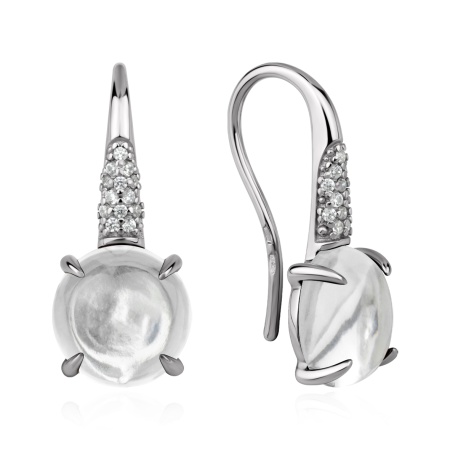 Купить оптом серьги из серебра с хрусталём и фианитами 2340524927л от Krasnoe