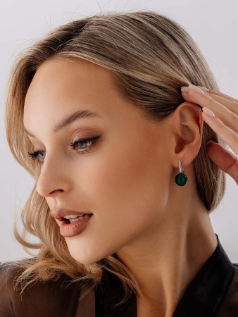 Купить оптом серьги из серебра с агатами 2340391557-1-60 от Krasnoe