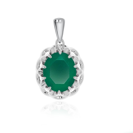 Купить оптом подвеска из серебра с агатом 3340391541-60 от Krasnoe