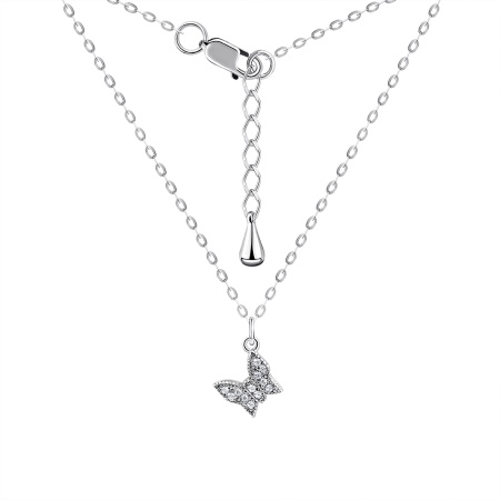 Купить оптом колье из серебра с фианитами 8340204770л-10-3-40 от Krasnoe