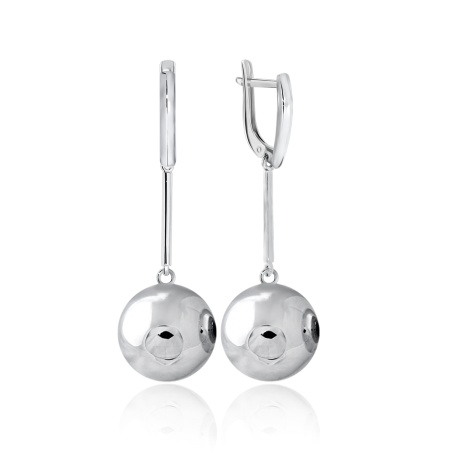 Купить оптом серьги из серебра без вставок 2340401730 от Krasnoe