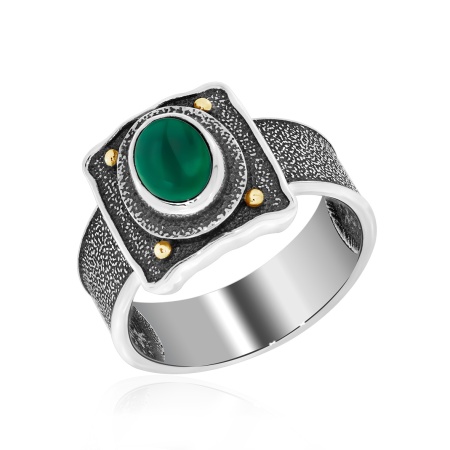 Купить оптом кольцо из серебра с агатом 1317392392-60 от Krasnoe