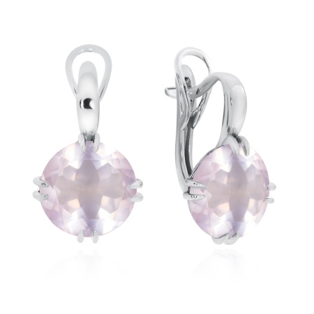 Купить оптом серьги из серебра с кварцем 2340101498-30 от Krasnoe