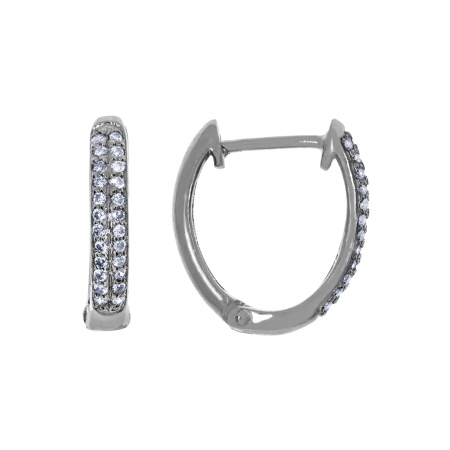 Купить оптом серьги из серебра с фианитами 2340202022 от Krasnoe