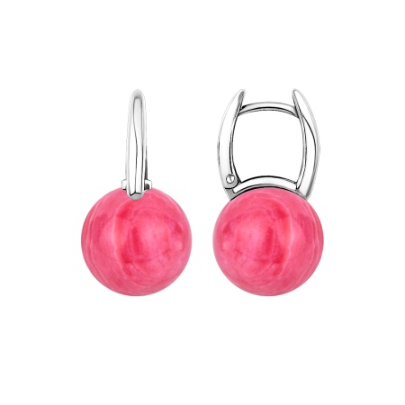 Купить оптом серьги из серебра с родохрозитами 2340Р34318 от Krasnoe