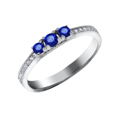 Купить оптом кольцо из серебра с кварцем и фианитами 1340180178-82 от Krasnoe