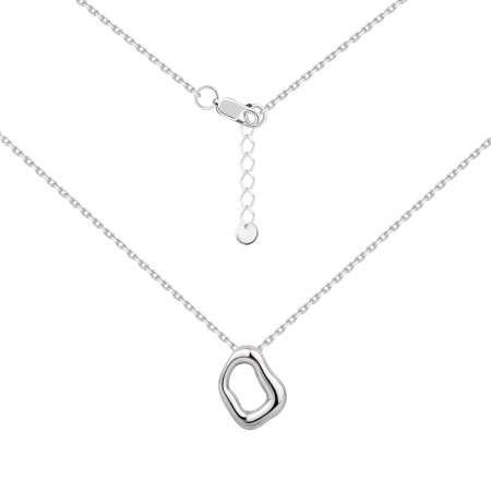 Купить оптом колье из серебра без вставок 8340406711-16-45 от Krasnoe