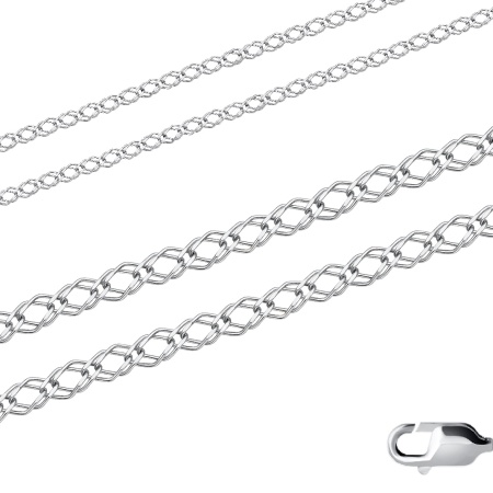 Купить оптом цепь из серебра без вставок 365707020050 от Krasnoe