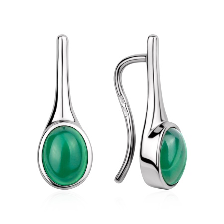 Купить оптом серьги из серебра с агатами 2340395035-60 от Krasnoe