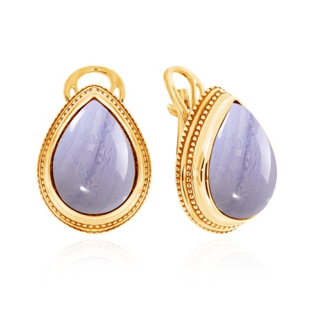 Купить оптом серьги из серебра с агатами 2320390977-84 от Krasnoe