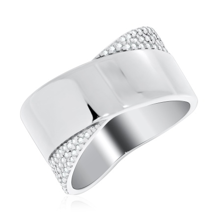 Купить оптом кольцо из серебра с фианитами 1340201133л от Krasnoe