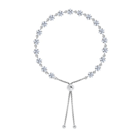 Купить оптом браслет из серебра с фианитами 4340202541-18-1 от Krasnoe