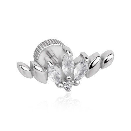 Купить оптом серьга из серебра с фианитами 2340204920л от Krasnoe