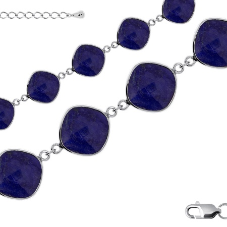 Купить оптом браслет из серебра с агатами 4340392877-18-80 от Krasnoe