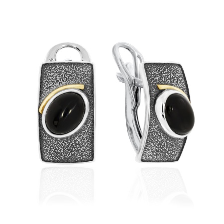 Купить оптом серьги из серебра с агатами 2317392398-20 от Krasnoe