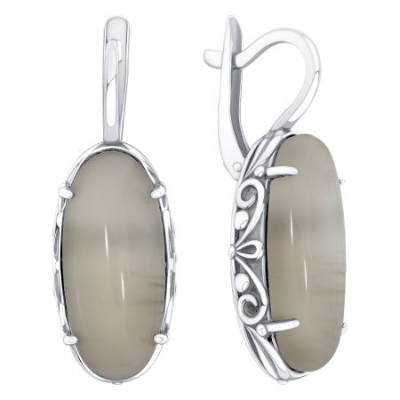 Купить оптом серьги из серебра с агатами 2340395775-21 от Krasnoe