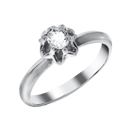 Купить оптом кольцо из серебра с фианитом 1340200152 от Krasnoe