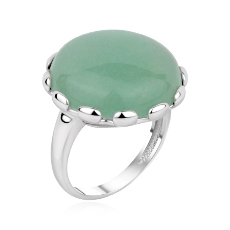 Купить оптом кольцо из серебра с авантюрином 1340366633-1-60 от Krasnoe