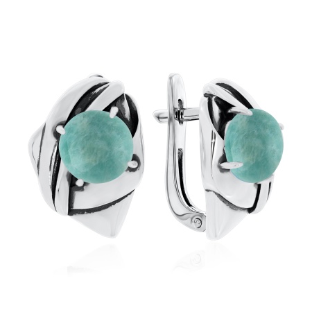Купить оптом серьги из серебра с амазонитами 2310372363 от Krasnoe