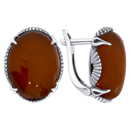 Купить оптом серьги из серебра с агатами 2340395123-40 от Krasnoe