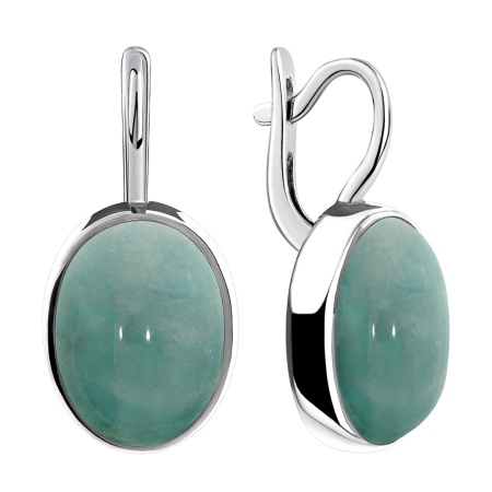 Купить оптом серьги из серебра с амазонитами 2340370932-1 от Krasnoe