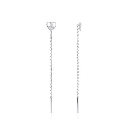 Купить оптом серьги из серебра без вставок 2340402136-3 от Krasnoe