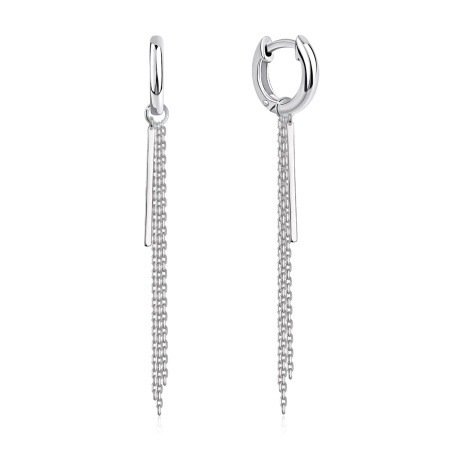 Купить оптом серьги из серебра без вставок 2340405693-16 от Krasnoe