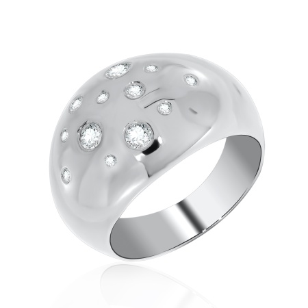 Купить оптом кольцо из серебра с фианитами 1340200980 от Krasnoe