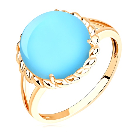 Купить оптом кольцо из серебра с бирюзой 1320315089 от Krasnoe