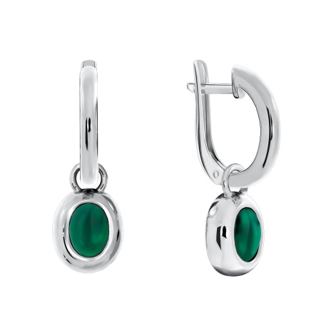 Купить оптом серьги из серебра с агатами 2340390365-60 от Krasnoe