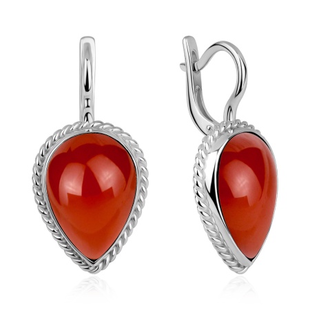 Купить оптом серьги из серебра с агатами 2340395902-31 от Krasnoe