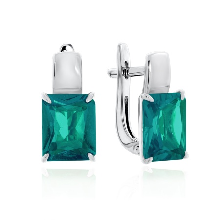 Купить оптом серьги из серебра с ситаллами 2340881108-78 от Krasnoe